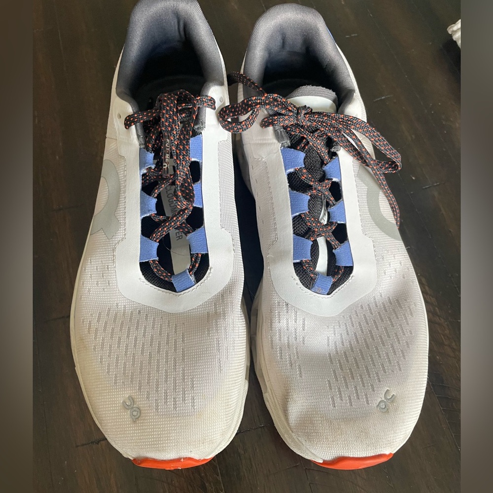 On Cloud Monster Running shoes white/blue like new